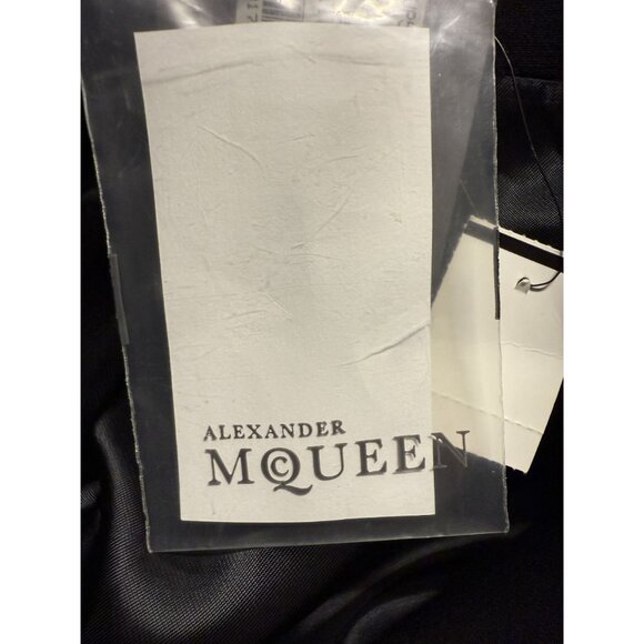 Alexander McQueen Double-Breasted Asymmetrical Black Coat - Picture 13 of 15